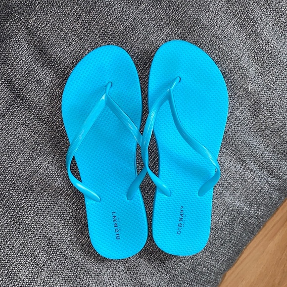 Old Navy Shoes - Old Navy Blue Flip Flops
